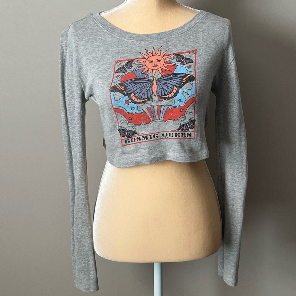 Cropped “Cosmic Queen” top